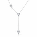 Hearts Necklace, Stainless Steel