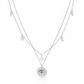 Evil Eye Necklace, Stainless Steel