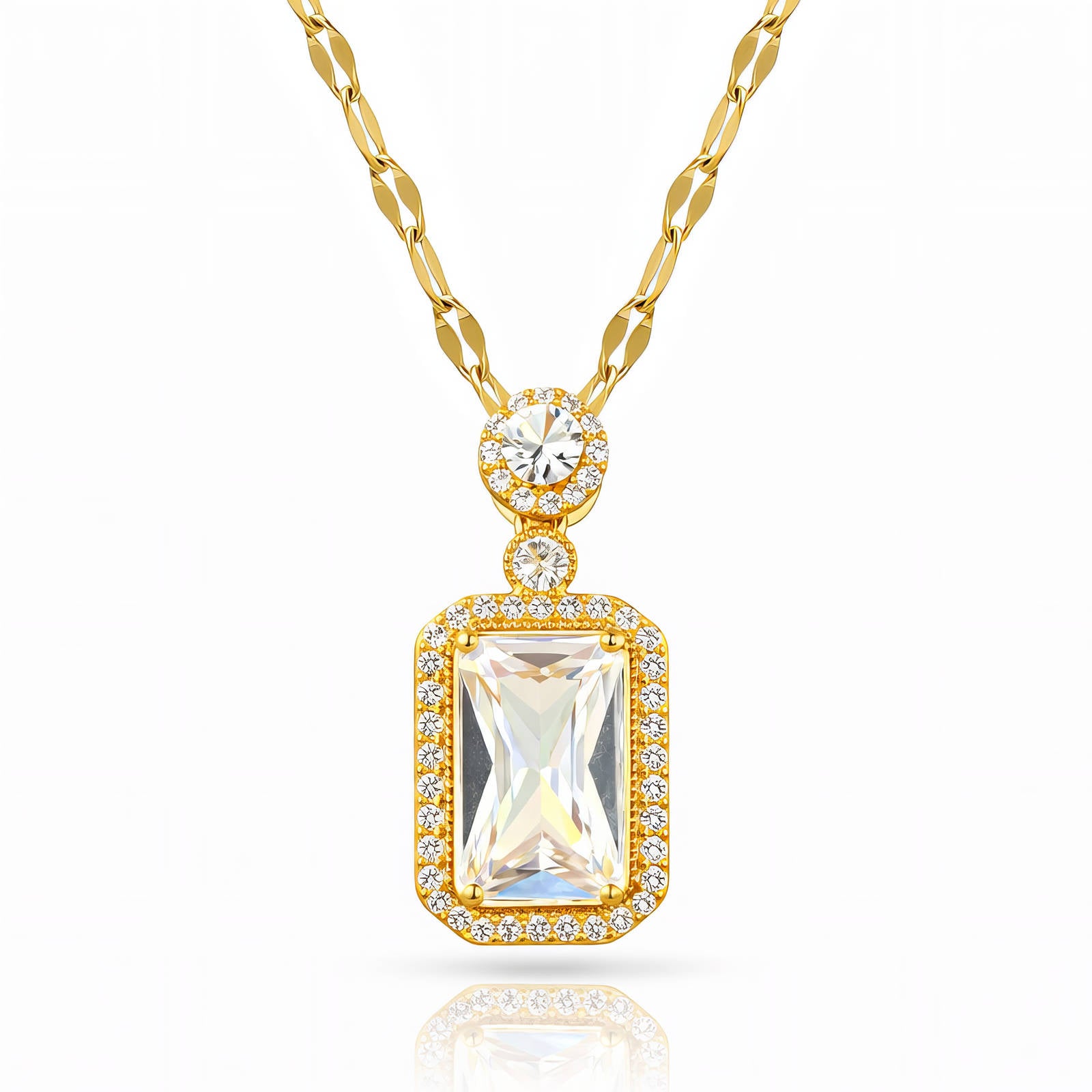 VYRA Waterproof Gold Pendant Necklace - tarnish-free hypoallergenic jewellery NZ AU