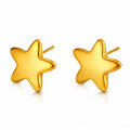Star Earrings, 18K Gold Plated Steel