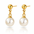 Earrings, 18K Gold Plated Steel