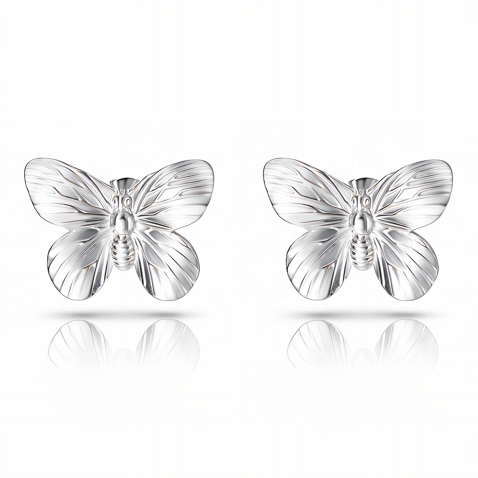 Butterflies Earrings, Stainless Steel