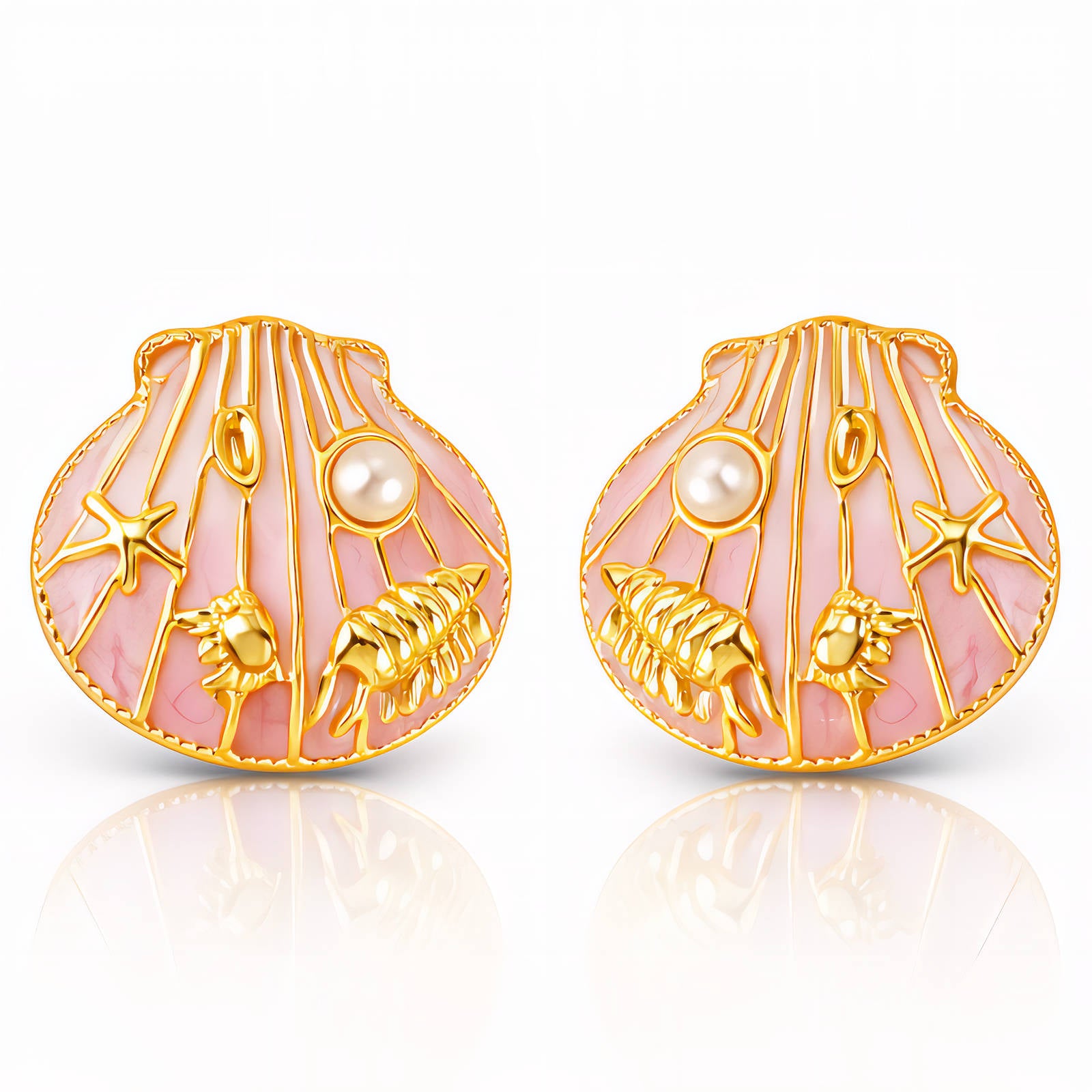 Starfishs Crabs And Lobsters Earrings
