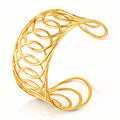 Bracelet, 18K Gold Plated Steel