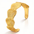 Seashells Bracelet, 18K Gold Plated Steel