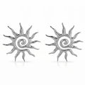 Suns Earrings, Stainless Steel