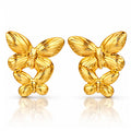 Bees Earrings, 18K Gold Plated Steel