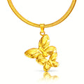 Bees Necklace, 18K Gold Plated Steel