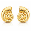 Seashells Earrings, 18K Gold Plated Steel