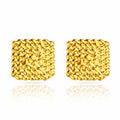 Earrings, 18K Gold Plated Steel