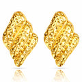Earrings, 18K Gold Plated Steel
