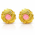 Earrings, 18K Gold Plated Steel