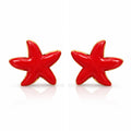Starfishs Earrings, 18K Gold Plated Steel