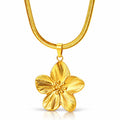 Flower Necklace, 18K Gold Plated Steel
