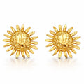 Flowers Earrings, 18K Gold Plated Steel