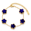 Flower Meadow Bracelet, 18K Gold Plated Steel