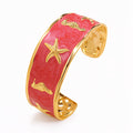 Starfish Bracelet, 18K Gold Plated Steel