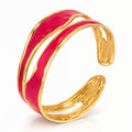 Bracelet, 18K Gold Plated Steel