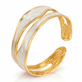 Bracelet, 18K Gold Plated Steel