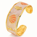 Seashells Bracelet, 18K Gold Plated Steel