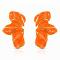 Earrings, 18K Gold Plated Steel