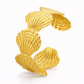 Seashells Bracelet, 18K Gold Plated Steel