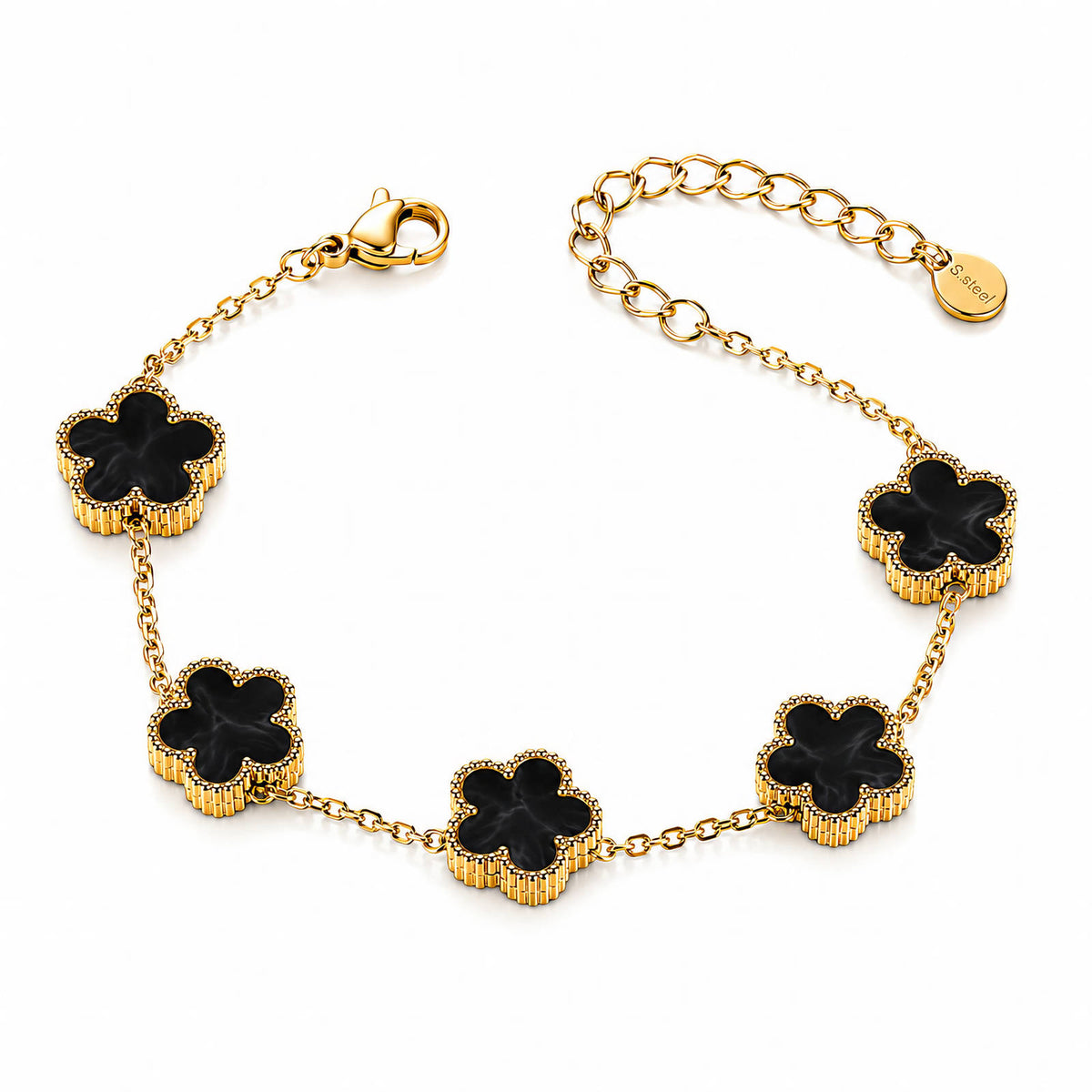 Meadow Bloom Waterproof Gold Bracelet for Women by VYRA Jewellery