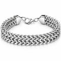 Titan Weave Stainless Steel Men's Waterproof Silver Bracelet by VYRA Jewellery - waterproof tarnish-resistant silver bracelet