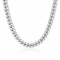 Vanguard Twist Rope Chain Men's Waterproof Silver Necklace by VYRA Jewellery - waterproof tarnish-resistant silver necklace