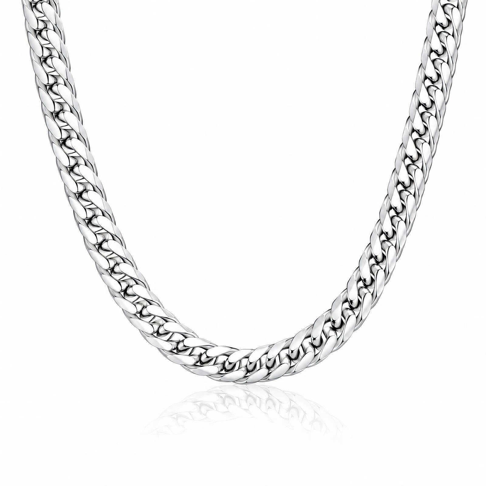 Vanguard Twist Rope Chain Men's Waterproof Silver Necklace by VYRA Jewellery - waterproof tarnish-resistant silver necklace