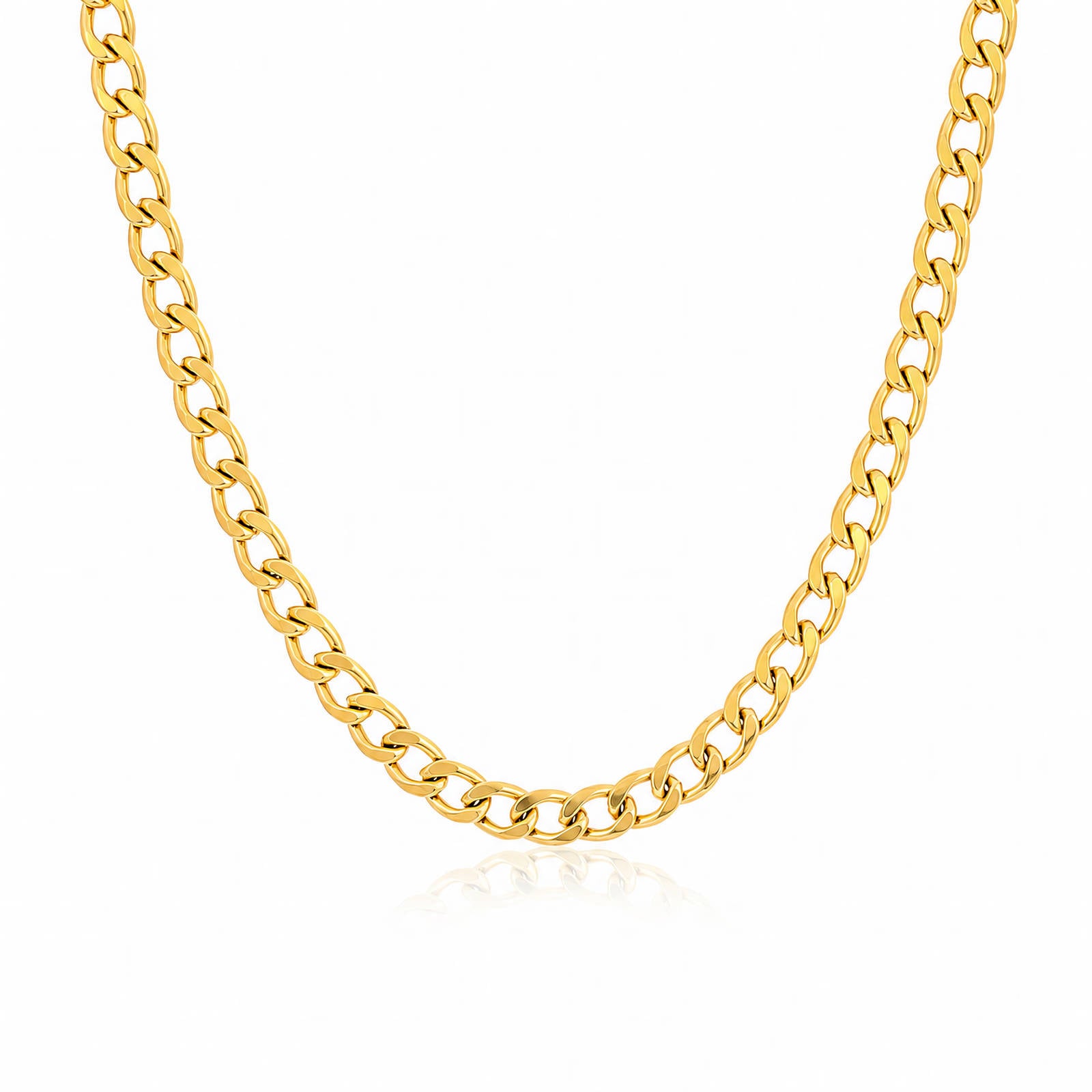 Sienna Gold Link Men's Waterproof Gold Necklace by VYRA Jewellery - waterproof tarnish-resistant gold necklace