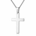 Valor Cross Waterproof Silver Necklace for Men by VYRA Jewellery