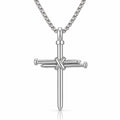 Guardian Faith Cross Pendant Men's Waterproof Silver Necklace by VYRA Jewellery - waterproof tarnish-resistant silver necklace