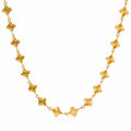 Flora Meadow Flower Waterproof Gold Necklace for Women by VYRA Jewellery - waterproof tarnish-resistant gold necklace