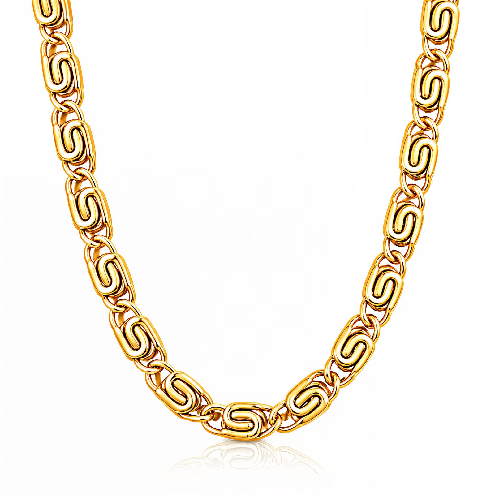 Valentina Statement Waterproof Gold Necklace for Women by VYRA Jewellery - waterproof tarnish-resistant gold necklace