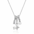 Luna Butterfly Pearl Waterproof Silver Necklace for Women by VYRA Jewellery - waterproof tarnish-resistant silver necklace