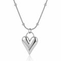 Amora Heart Waterproof Silver Necklace for Women by VYRA Jewellery