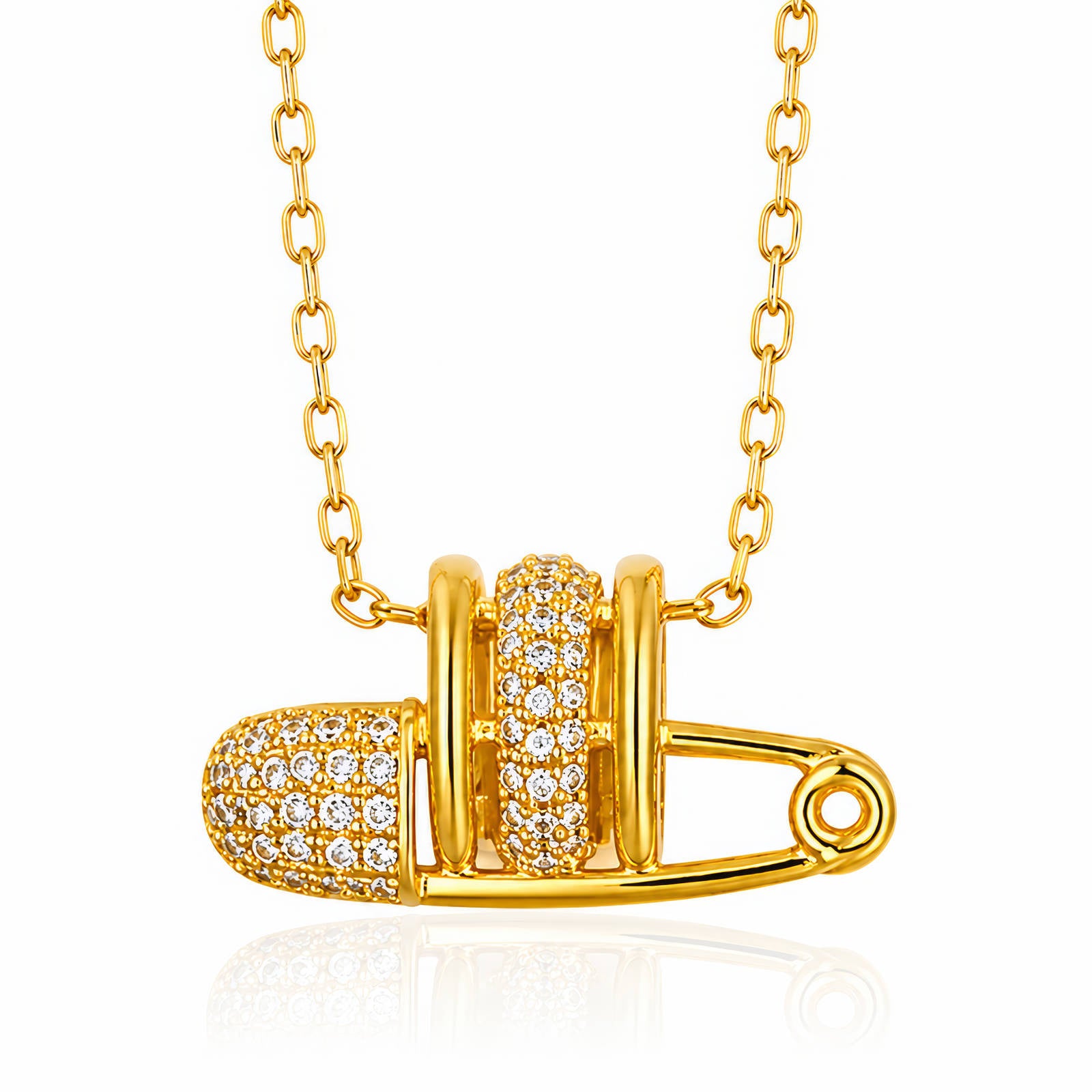 Serena Pendant Waterproof Gold Necklace for Women by VYRA Jewellery - waterproof tarnish-resistant gold necklace