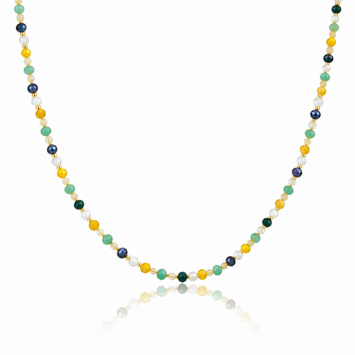 Mila Beaded Waterproof Gold Necklace for Women by VYRA Jewellery
