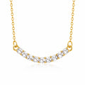 Lumina Radiance Tennis Curve Waterproof Gold Necklace for Women by VYRA Jewellery - waterproof tarnish-resistant gold necklace