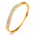 Lumina Baguette Crystal Cuff Bracelet