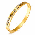 Zuri Roman Numeral Pavé Cuff Bracelet