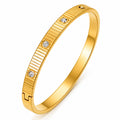 Sienna Everyday Waterproof Gold Bangle Bracelet for Women