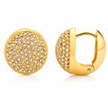 Celeste CZ Everyday Waterproof Gold Huggie Earrings for Women