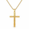 Cruz Bold Cross Waterproof Gold Necklace for Men by VYRA Jewellery