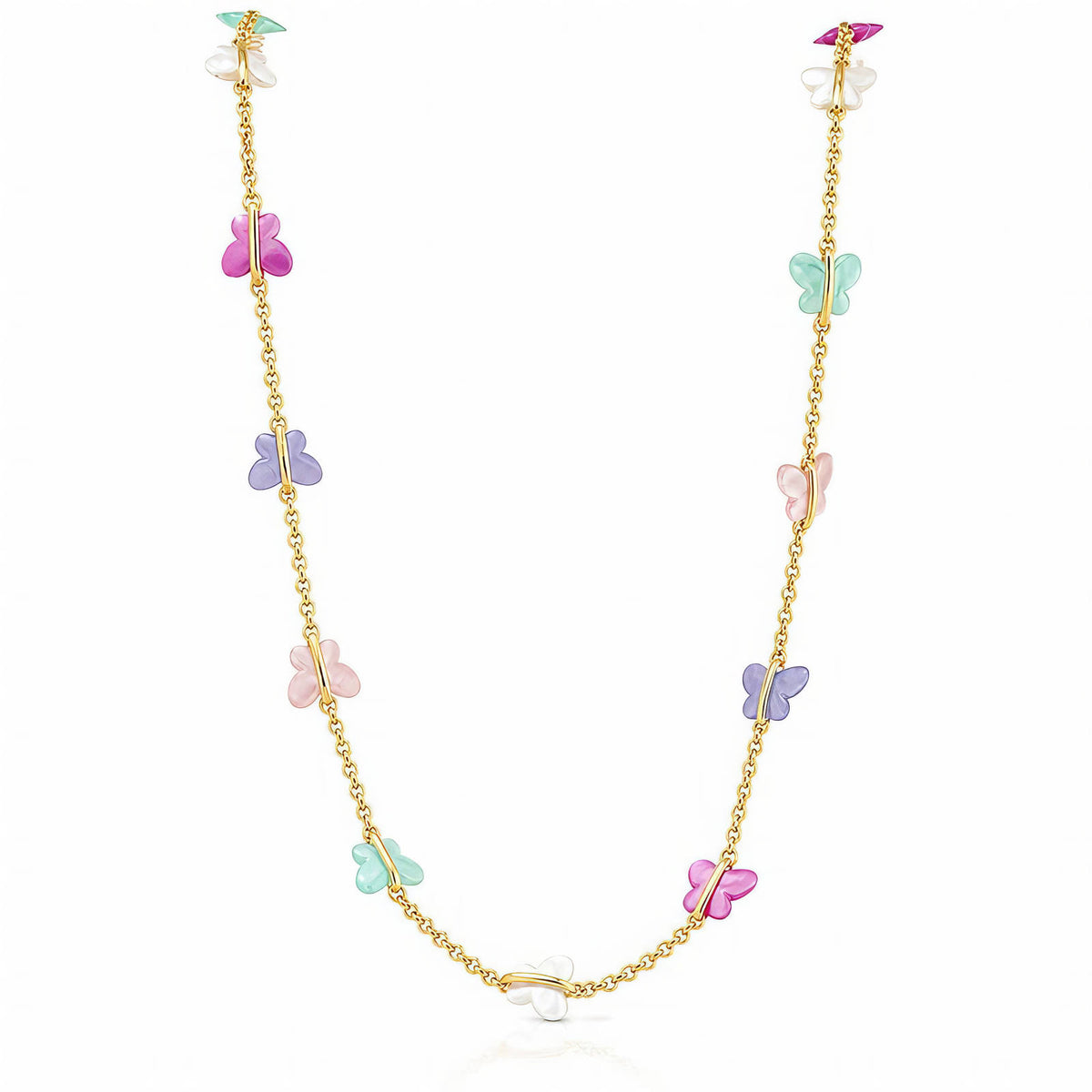Luna Butterfly Charm Waterproof Gold Necklace for Women by VYRA Jewellery