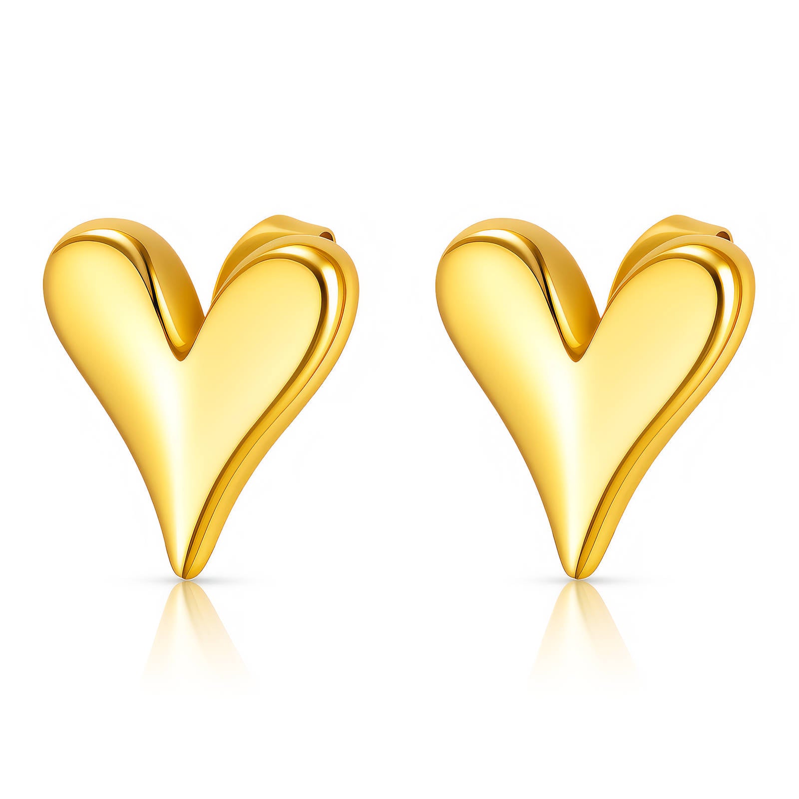 Adore Puffed Heart Earring