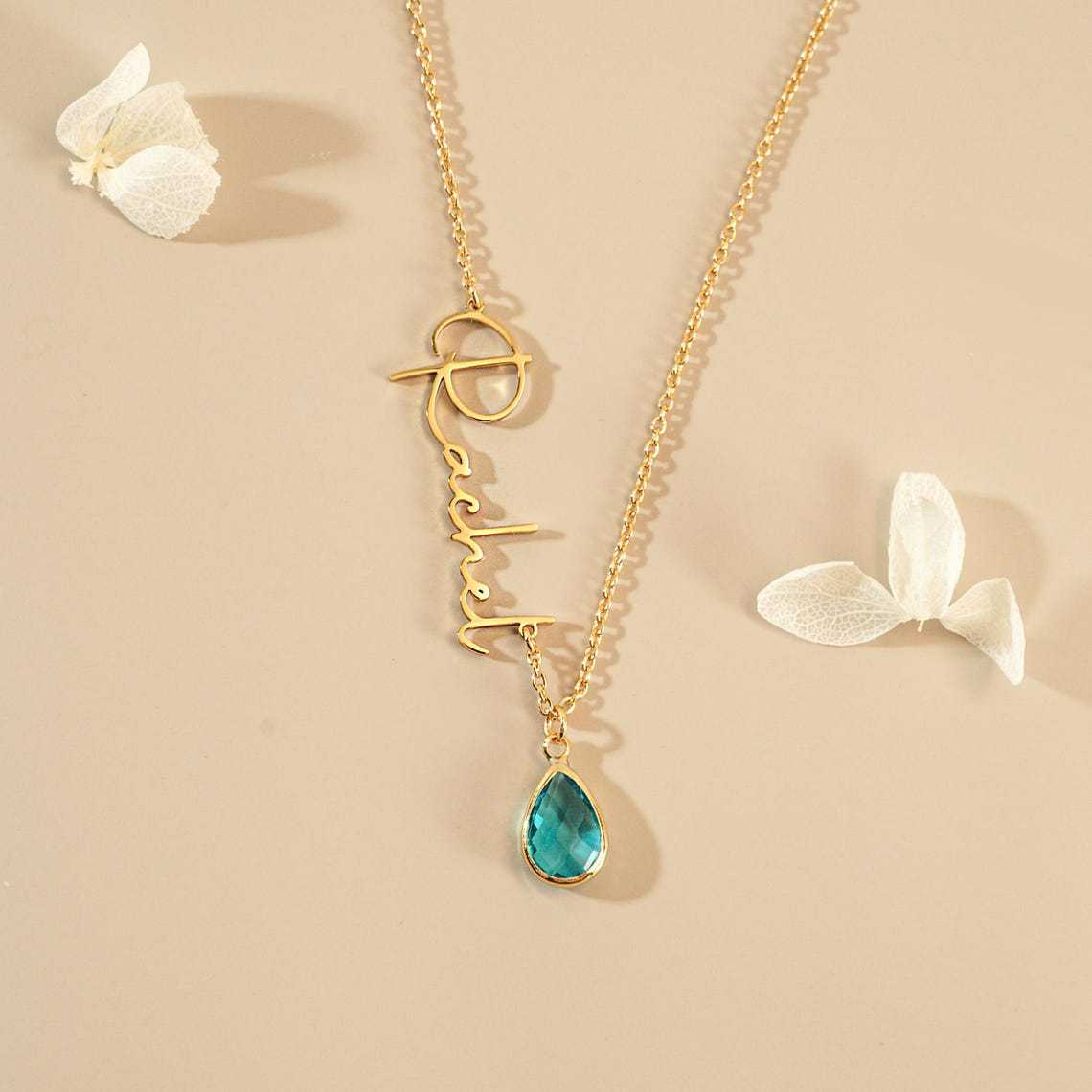 Custom Name Gemstone Necklace